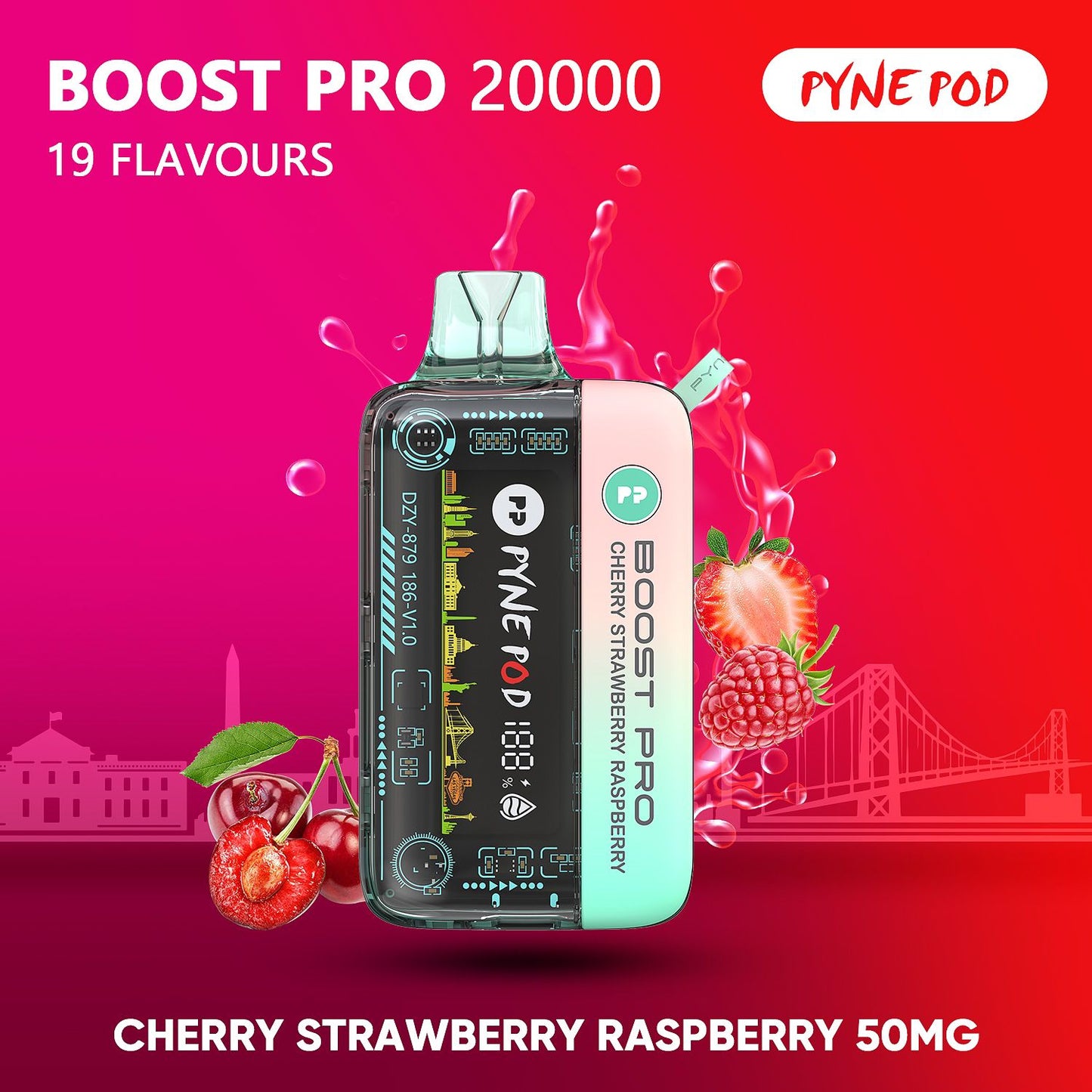 Pyne Pod Boost Pro 20000 Puffs Disposable Vape UAE