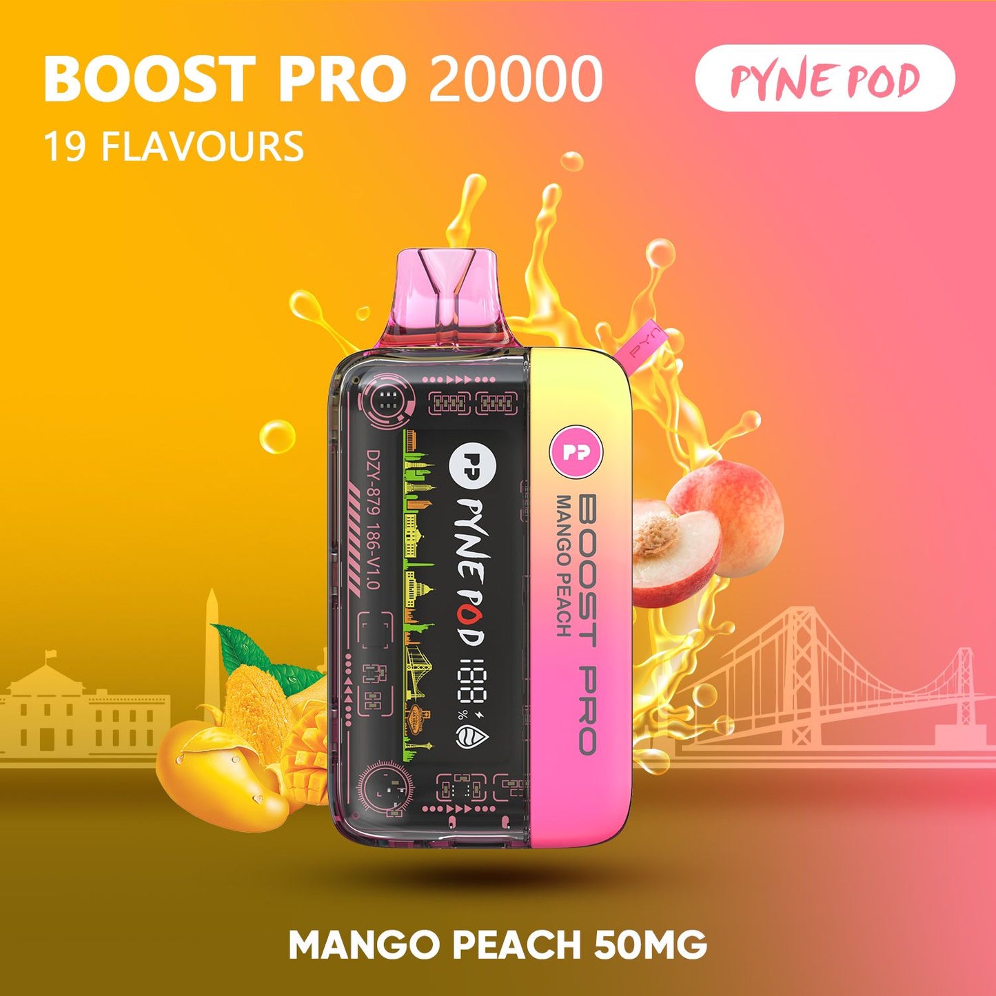 Pyne Pod Boost Pro 20000 Puffs Disposable Vape UAE