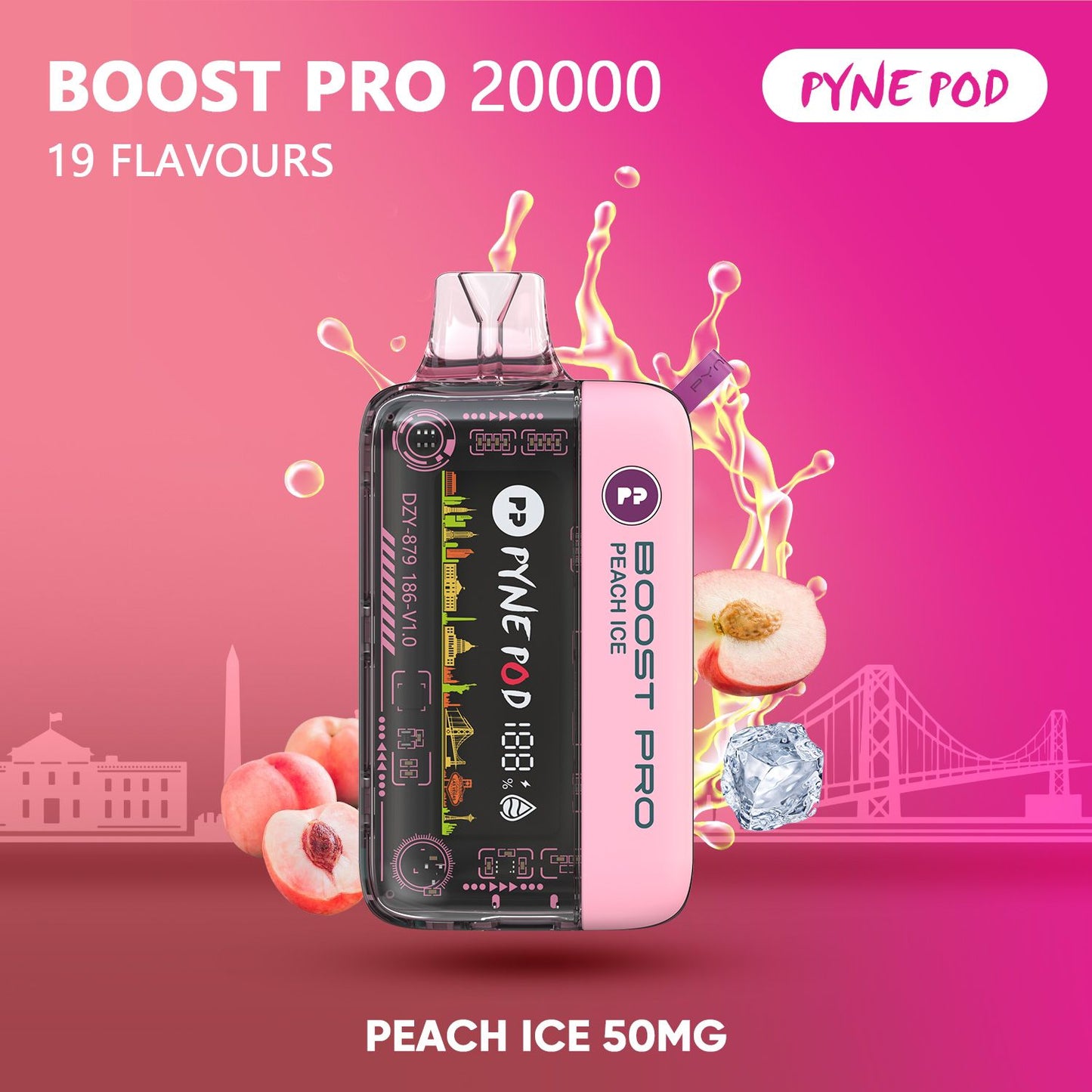 Pyne Pod Boost Pro 20000 Puffs Disposable Vape UAE