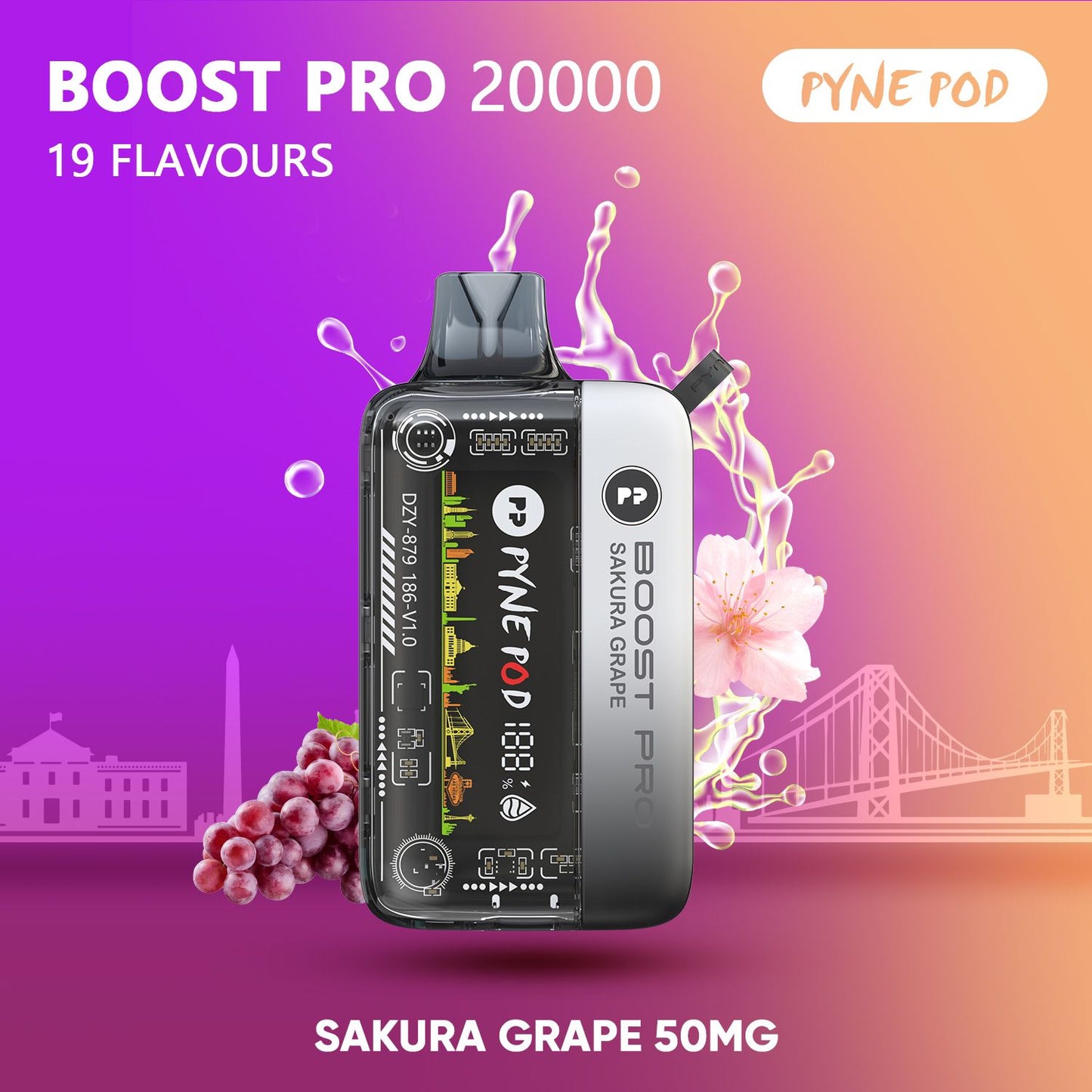 Pyne Pod Boost Pro 20000 Puffs Disposable Vape UAE