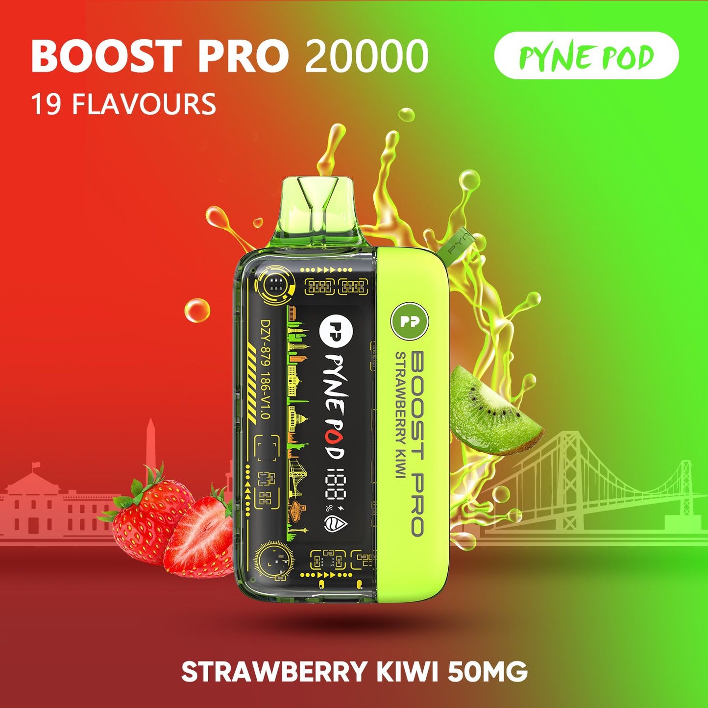 Pyne Pod Boost Pro 20000 Puffs Disposable Vape UAE