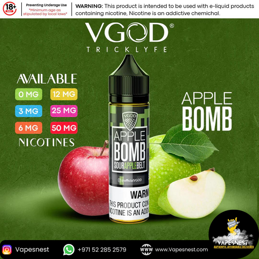 VGOD Juice Apple Bomb 3mg 60ml – Bigger Bottle, Bigger Apple Flavor