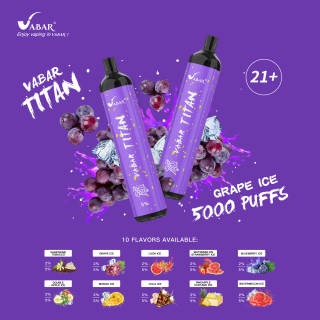 Vabar Titan 5000 Puffs Disposable Vape Price in UAE