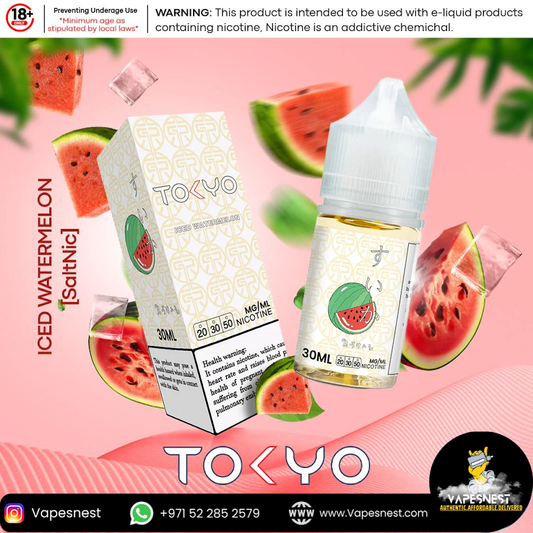 Tokyo Juice Iced Watermelon 30mg 30ml – A Frosty Fruit Sensation