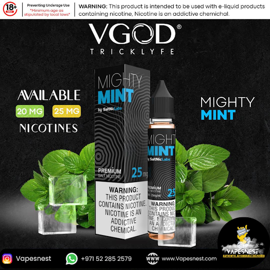 VGOD Juice Mighty Mint 25mg 30ml – An Icy Cool Vape