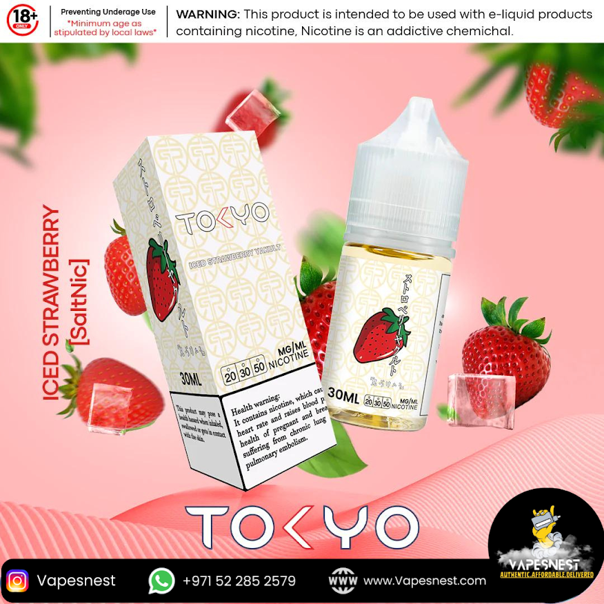 Tokyo Juice Iced Strawberry 30ml – Sweet and Chilled Strawberry Bliss