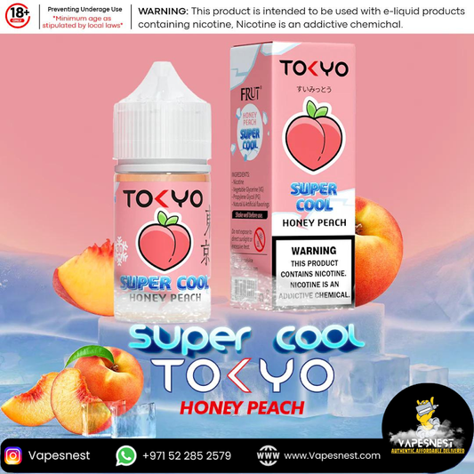 Tokyo Juice Super Cool Honey Peach Disposable Vape