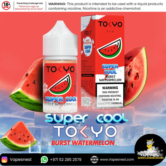 Tokyo Juice Super Cool Burst Watermelon 30ml – Juicy and Refreshingly Cool