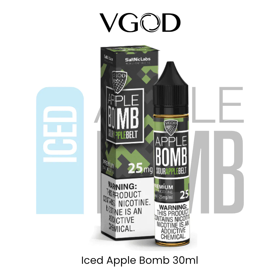 VGOD Juice Iced Apple Bomb 30ml – Crisp Apple with a Cool Finish